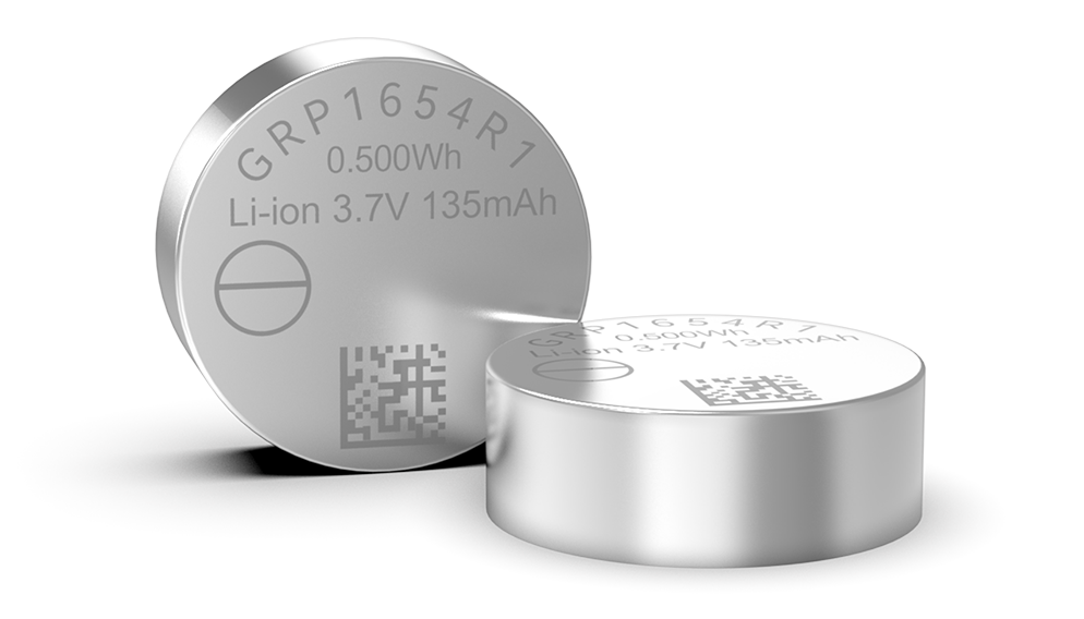 GRP1654系列可充電鋰離子紐扣電池